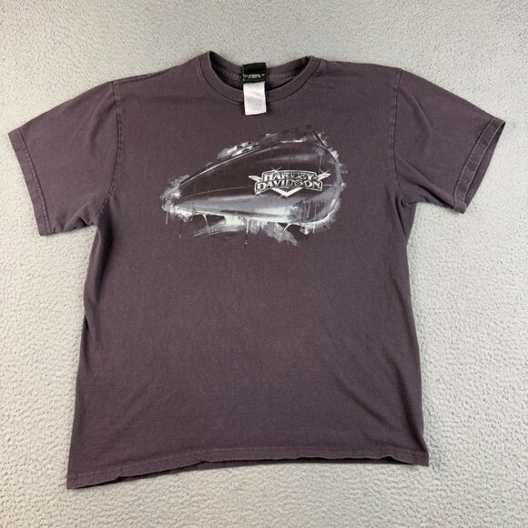 Harley-Davidson Other - Harley Davidson Motorcycle Shirt Mens Large Short Sleeve I-57 Roadhouse Illinois